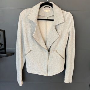 Grey motorcycle jacket